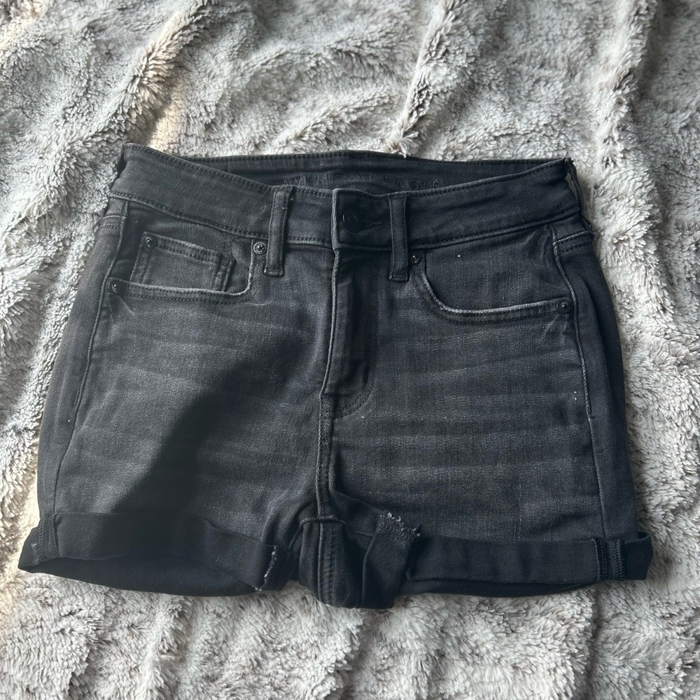 American Eagle Outfitters Black Jean Shorts